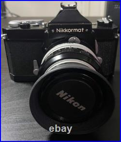 Vintage Nikon Nikkormat FT Camera 35mm With Multiple Lens & Accessories
