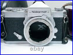 Vintage Nikon Nikkormat FT Film Camera with55mm F13.5 Lens Tested & Working