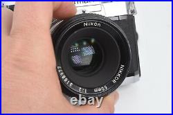 Vintage Nikon Nikkormat FT2 35mm Camera WithNikkor 50mm F2 Lens+Nikon Strap Tested