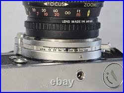 Vintage Nikon Nikkormat FT2 35mm SLR Film Camera with205mm Auto Zoom Lens TESTED