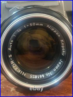 Vintage Nikon Nikomat FT 35mm Film Camera 50mm f/1.4 Nikkor-S Lens
