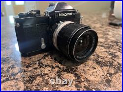 Vintage Nikon Nikomat Film Camera with Asanuma Auto Wide 28mm Lens- Manual SLR