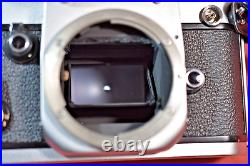 Vintage Nikon f2 photomic black 35mm film camera, with micro Nikkor lens