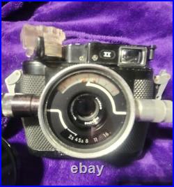 Vintage Nikonos II Underwater 35mm Camera Lens Macro View Finder Oceanic strobe Vintage Nikonos II Underwater 35mm Camera Lens Macro View Finder Oceanic strobe
