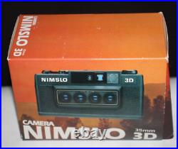 Vintage Nimslo 3D Quadra Lens 35mm Film Camera with Original Box READ