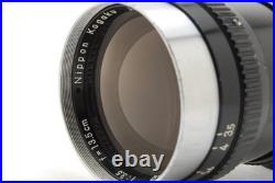 Vintage Nippon Kogaku Nikkor-Q 135mm f/3.5 Telephoto Lens for S Mount from Japan