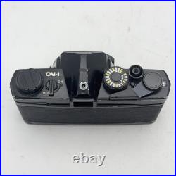 Vintage Olympus Black OM-1 SLR 35mm Film Camera 50mm 1.8 F. Zuiko Auto-S Lens