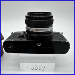 Vintage Olympus Black OM-1 SLR 35mm Film Camera 50mm 1.8 F. Zuiko Auto-S Lens