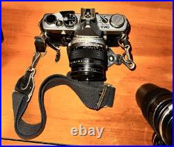 Vintage Olympus Camera With Lenses Working Condition