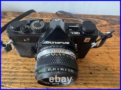Vintage Olympus OM-1 35mm Film Camera, Carrying Strap, Case, Zuiko 50mm Lens