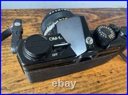 Vintage Olympus OM-1 35mm Film Camera, Carrying Strap, Case, Zuiko 50mm Lens