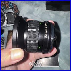 Vintage Olympus OM-1 35mm Film Camera with 50mm f/1.8 Lens, Extras, Bundle Vintage Olympus OM-1 35mm Film Camera with 50mm f/1.8 Lens, Extras, Bundle