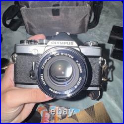 Vintage Olympus OM-1 35mm Film Camera with 50mm f/1.8 Lens, Extras, Bundle Vintage Olympus OM-1 35mm Film Camera with 50mm f/1.8 Lens, Extras, Bundle