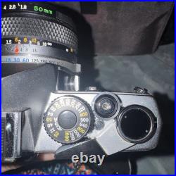 Vintage Olympus OM-1 35mm Film Camera with 50mm f/1.8 Lens, Extras, Bundle