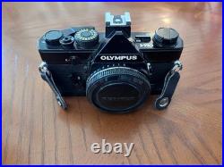 Vintage Olympus OM-1 35mm Single-lens SLR Film Camera Body Only Black Finished