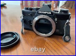 Vintage Olympus OM-1 35mm Single-lens SLR Film Camera Body Only Black Finished