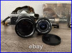 Vintage Olympus OM-1 Camera With 80-205mm & 28mm Lens