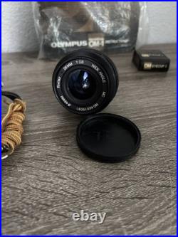 Vintage Olympus OM-1 Camera With 80-205mm & 28mm Lens