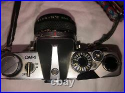 Vintage Olympus OM 1 MD, 35mm SLR camera with Auto-S 1.8/50mm Zuiko lens