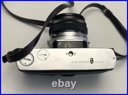 Vintage Olympus OM-1 film camera with 50mm lens