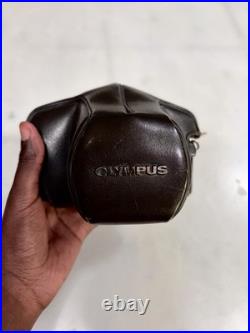 Vintage Olympus OM-1N 35mm Film Camera Vivitar 28mm F2.8 Lens Shoe. Leather Case