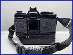 Vintage Olympus OM-4 SLR 35mm Film Camera With Lenses And Power Winder WORKING