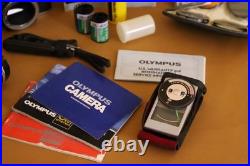 Vintage Olympus OM-G 35mm SLR Film Camera 50mm f/1.8 75-150mm f/4 Lens  Tested