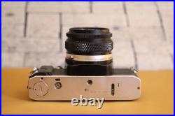 Vintage Olympus OM-G 35mm SLR Film Camera 50mm f/1.8 75-150mm f/4 Lens  Tested