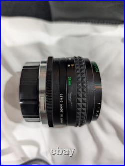 Vintage Olympus OM10 Black 50mm & 28mm Auto Focus Prime Lens Film Camera LOT