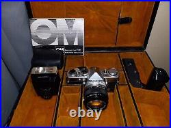Vintage Olympus film Cameras and lenses Bundle Lot
