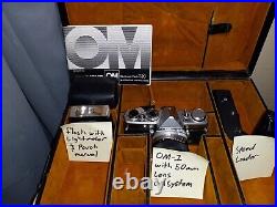 Vintage Olympus film Cameras and lenses Bundle Lot