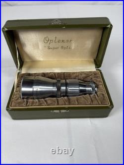 Vintage Oplenon 3 f2.5 Telephoto Lens Japan 1946 Super Optics Case Collectible