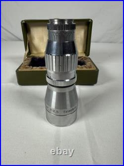 Vintage Oplenon 3 f2.5 Telephoto Lens Japan 1946 Super Optics Case Collectible Vintage Oplenon 3 f2.5 Telephoto Lens Japan 1946 Super Optics Case Collectible