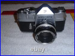 Vintage Original Nikkorex F Slr Camera Body & Nipon Kogaku Japan Nikkor S Lense Vintage Original Nikkorex F Slr Camera Body & Nipon Kogaku Japan Nikkor S Lense