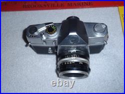 Vintage Original Nikkorex F Slr Camera Body & Nipon Kogaku Japan Nikkor S Lense