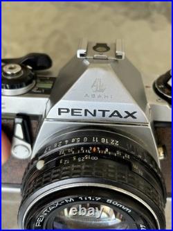 Vintage PENTAX ME SE Brown 35mm SLR FILM CAMERA + 50mm Lens JAPAN Working