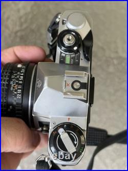 Vintage PENTAX ME SE Brown 35mm SLR FILM CAMERA + 50mm Lens JAPAN Working