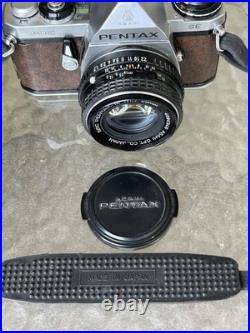 Vintage PENTAX ME SE Brown 35mm SLR FILM CAMERA + 50mm Lens JAPAN Working