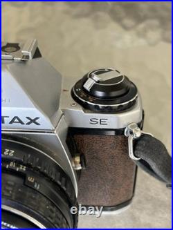 Vintage PENTAX ME SE Brown 35mm SLR FILM CAMERA + 50mm Lens JAPAN Working