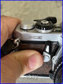 Vintage PENTAX ME SE Brown 35mm SLR FILM CAMERA + 50mm Lens JAPAN Working