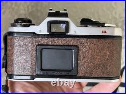 Vintage PENTAX ME SE Brown 35mm SLR FILM CAMERA + 50mm Lens JAPAN Working