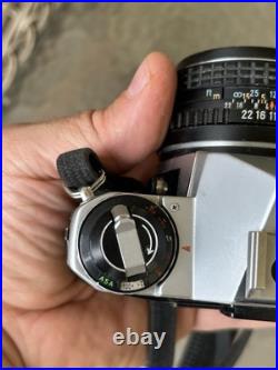 Vintage PENTAX ME SE Brown 35mm SLR FILM CAMERA + 50mm Lens JAPAN Working