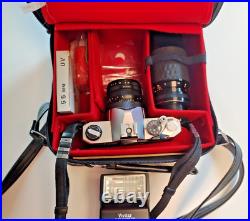 Vintage PENTAX MX 35mm camera, with Flash, Kaligar Lens, Gemini Zoom, Case, Extras