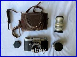 Vintage PRAKTIFLEX FX 35mm Film SLR Camera with THREE Lenses