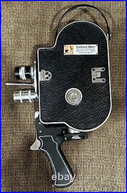 Vintage Paillard Bolex H16 16mm Reflex Movie Camera with 2 Lenses & Pistol Grip