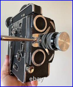 Vintage Paillard Bolex H16 REX 1 REFLEX 16mm Camera with 25mm f1.4 Switar RX Lens