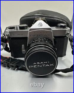 Vintage Pentax ASAHI Spotmatic 35mm SLR Camera SMC Takumar 11.4/50 Lens WithCase