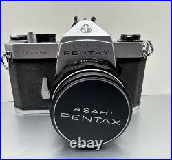 Vintage Pentax ASAHI Spotmatic 35mm SLR Camera SMC Takumar 11.4/50 Lens WithCase