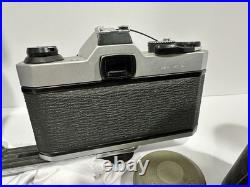 Vintage Pentax Asahi K100 Camera Set Up with Achiever Flash 2 Lenses