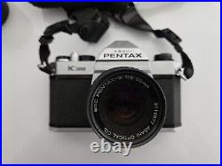 Vintage Pentax Asahi K1000 Film Camera With Telephoto Lens + Accessories & Bag